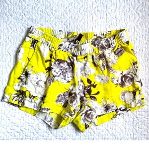 KUT floral print linen Citron shorts 2
